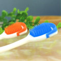 Miniatyrbilde 4 av 4: Myk silikon tunge børste dyp rengjøring tunge belegg børste tunge renser dental frisk pust skraper