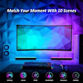 Miniatyrbilde 7 av 7: RGB Symphony Lights LED Desktop Atmosfære Natt Lys Musikk Rhythm Ambient Pickup Lampe