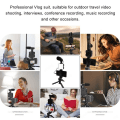 Miniatyrbillede 6 af 6: Telefon Holder Fotografi Belysning Smartphone Video Kit Mikrofon LED Selfie Stativ