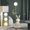 Pikkukuva 9 / 11: Nordic Modern Rabbit pöytä LED lattia lamppu asumiseen lapsille Lapset‘s huone