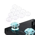 Miniatyrbild 5 av 6: 10 st Transparent Fot omkopplare Kåpa Switch Protector Stomp Knapp