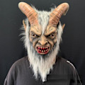 Miniatyrbillede 4 af 6: Halloween Frygtelig Horn Maske Lucifer Masker Devil Movie Cosplay Latex Maske