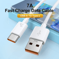 Miniatyrbillede 7 af 7: 7A 100W USB Type C Superhurtig Opladning kabel til Huawei P40 P30 Hurtig Opladning Data ledning