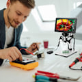 Miniatyrbild 3 av 6: DM9 7" LCD Digital Mikroskop Kamera 1200x Förstoring Mikroskopi Video Inspelare