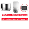 Miniatyrbilde 4 av 9: Aluminium legering fot pedal for tesla modell 3 y akselerator gass drivstoff brems pedal rest pedal pads matter deksel