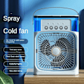Miniatyrbillede 4 af 7: Bedste kvalitet Bærbar Fugter  Blæser Air Conditioner Husholdning Lille Luft køler Hydrokøling Bærbar Luft Justering