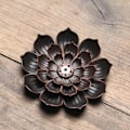 Miniatyrbillede 2 af 6: Røgelse Brænder Reflux pind Røgelse holder Hjem buddhisme Dekoration Spole Rægelseskar Med Lotus Blomst Form