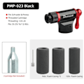 Miniatyrbillede 3 af 7: Cykel CO2 Inflator Pumpe For 3/8-24 Gevind Patron Passer