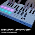 Miniatyrbillede 2 af 6: Mini USB Keyboard MIDI Controller med 25 Velocity Sensitive keys