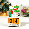 Miniatyrbilde 6 av 8: Jul tre kalender pynt nedtelling nisse nissen snømann diy for bordplater pynt