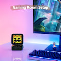 Pikkukuva 5 / 7: Ditoo Retro Pixel Art Bluetooth kannettava kaiutin herätys kello DIY LED näyttö levy, syntymäpäivä lahja koti koristelu