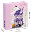 Miniatyrbilde 7 av 11: Halloween Escape Room Bygning Blokker Creative City Gate View Candy Hus Assembly Modell Klosser