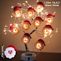 Miniatyrbilde 9 av 11: Snømann jul LED Garland streng lys god jul pynt