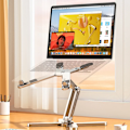 Miniatyrbillede 2 af 7: Bedste kvalitet Foldbar Bærbar Stativ 360°Rotation Notebook Bord Aluminium Legering Holder Bærbar Bog Tablet Bracket med varme afledning