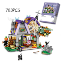 Miniatyrbilde 8 av 10: Bygge Blokk MOC Hut Hus Gresskar Happy Halloween Dekorasjon Klosser for Gutter Barn Leker Halloween Gave