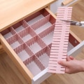 Miniatyrbild 2 av 7: 4 delar Avdelare Justerbar Hushåll Förvaring Skåp Kombination Underkläder Strumpor Låda Arrangör