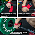 Miniatyrbild 2 av 7: 1 par gym lyft band vikt lyft handled vikt bälte