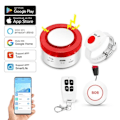 Miniatyrbillede 7 af 7: WiFi Panik Knap til Ældre Senior Nødsituation Fald Alarm Enheder SOS Life Alarm Plejegiver Pager