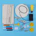 Miniatyrbillede 2 af 5: DIY Creative  træ elektrisk plotter Tegning Robot STEM Børn Model Automatisk Maleri Videnskab Elektronik Kits Eksperiment