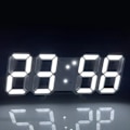 Miniatyrbild 5 av 8: 3D LED Digital Klocka Lysande Mode Vägg Klocka Multifunktionell Kreativ USB Plug-in Elektronisk Klocka Hem Dekoration