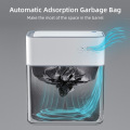 Miniatyrbild 3 av 10: Smart badrum soptunna automatisk påsar elektronisk soptunna vit beröringsfri smal smart sensor sopor bin