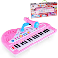 Miniatyrbilde 1 av 5: Elektronisk keyboard piano for barn med mikrofon musikalsk instrument leker pedagogisk leketøy