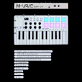 Miniatyrbillede 6 af 6: Mini USB Keyboard MIDI Controller med 25 Velocity Sensitive keys