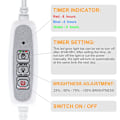 Miniatyrbillede 3 af 8: Indendørs LED Grow Light USB Timer Phyto Lampe Phytolamps Full Spectrum Hydroponics Growing Lamps
