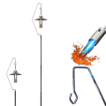 Miniatyrbillede 2 af 7: Ultralet Titanium Camping Lampe Søjle stang Lys Fiksering Stativ Holder