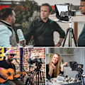 Miniatyrbillede 7 af 7: Bærbar Mini Teleprompter Prompter til Smartphone/DSLR Kamera Video Optagelse