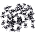 Pikkukuva 4 / 6: 50kpl Kauhu Musta Hämähäkki Haunted House Spider Web Baari Juhla Sisustus tarvikkeet Simulaatio Tricky lelu