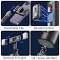 Miniatyrbillede 7 af 9: 360 Rotation Opfølgning Gimbal Stabilizer Monopod
