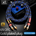 Pikkukuva 2 / 7: RCA kaapeli laadukas 4N OFC HIFI 2RCA uros uros ääni kaapeli