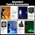 Miniatyrbilde 3 av 7: Mini COB Video Kamera Lys Dimbar 360° Full Farge Lys med Diffuser Honeycomb Fotografi