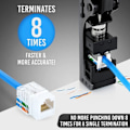 Miniatyrbilde 4 av 7: Network Module Wire Cutter RJ45 Module Frame Wire Cutter Tool