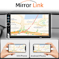 Pikkukuva 2 / 7: 7 Tuuma 1 Din Auto Radio MP5 Multimedia soitin kosketus näyttö FM ISO Virta Aux tulo Bluetooth USB
