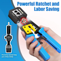 Miniatyrbilde 4 av 7: Crimp Verktøy Pass Through Cat5 Cat5e Cat6 Crimper Cutter Fripper