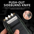 Miniatyrbillede 2 af 6: Genopladelig Elektrisk Shaver LCD Skærm Bærbar Barberkniv Skæg trimmer