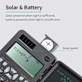Miniatyrbillede 6 af 6: Solar Scientific Lommeregner med LCD Notesblok 417 funktioner
