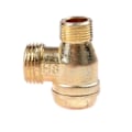 Miniatyrbilde 2 av 5: 1 STK gjenge 90 grader 3 port messing sentral pneumatisk ventiler luft kompressor