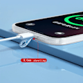 Miniatyrbild 6 av 9: 10 bitar Transparent Mobil Telefon Snöre Remmar Patch Utbytbar Fast Kort Shell Anslutning Hänge Med Lanyard Hål