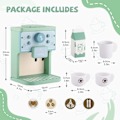 Miniatyrbild 6 av 7: Lek Kök Tillbehör  Trä Kaffe Set Set Tidig Utbildning Leksak