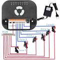 Miniatyrbilde 5 av 7: 6 Sone WIFI Connect Tuya Smart Home Vanning Timer Hage Vanning Kontroller Vann Ventil Irrigation Tmer System