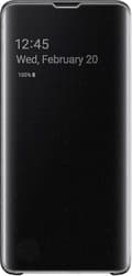 Samsung Galaxy S10 Beskyttende Clear View Folio Cover Sort