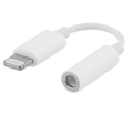 Lightning till 3,5 mm AUX - iPhone / Apple - Hörlursadapter Vit