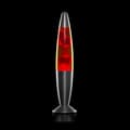 Röd lavalampa med retrodesign och extra lång strömkabel