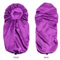 Miniatyrbillede 2 af 3: Lang Sovehætte - Satin Bonnet - Hårplejehætte Sovehætte One-Size Sort sort