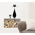 Miniatyrbild 1 av 2: Väggdekor - Katt Konst svart