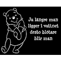 Miniatyrbild 1 av 2: Väggdekor/Väggord - Ju längre man...Nalle Puh vit