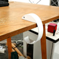 Miniatyrbild 4 av 5: 4 st C-formade Handväskhängare i Aluminiumlegering för Bord, Halkfria, Under